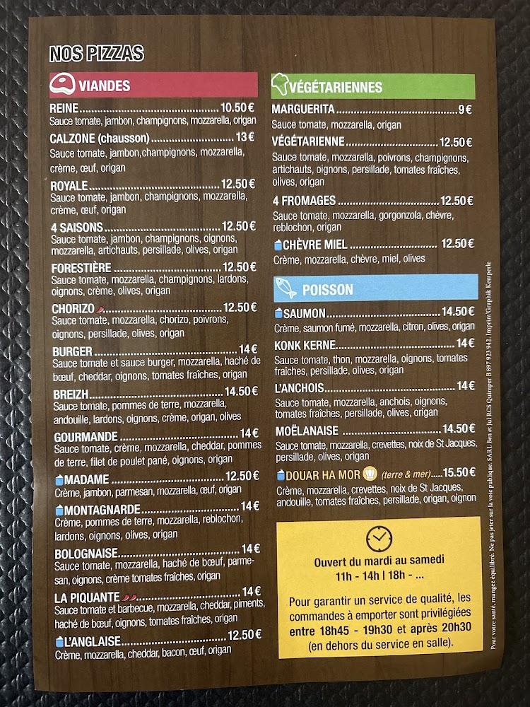 Les Frangins - Menu Image 1