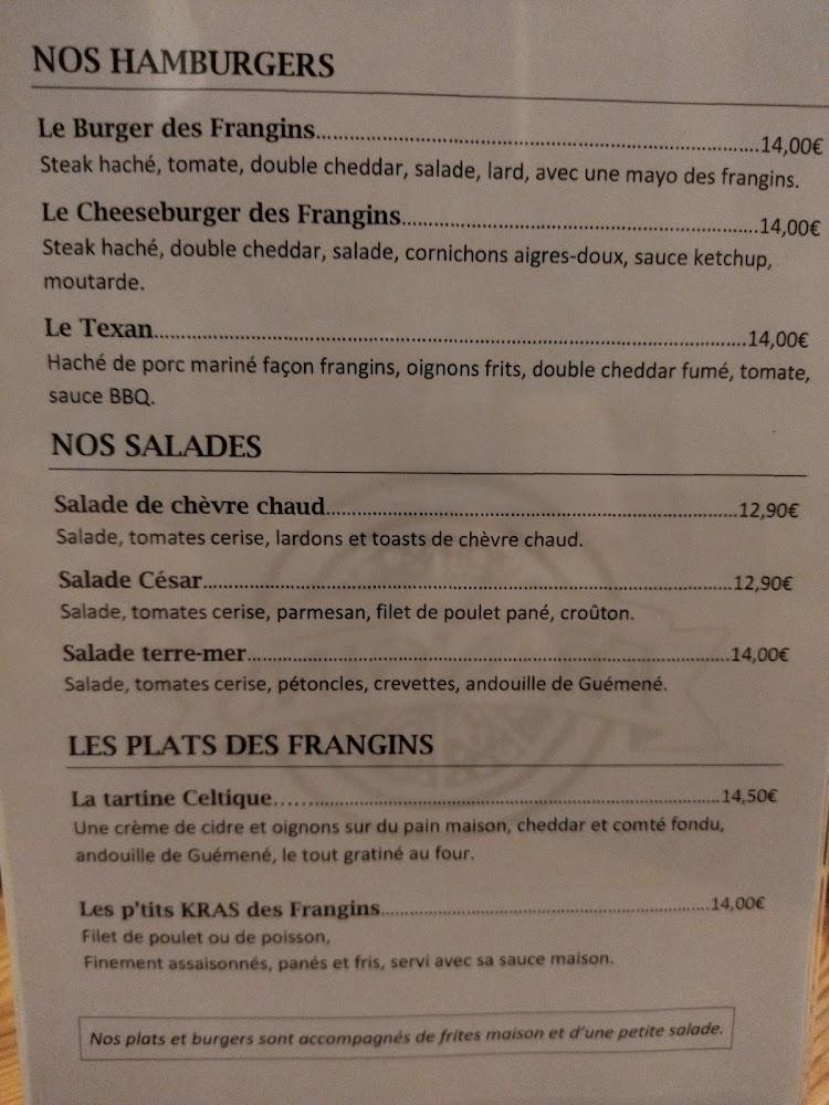 Les Frangins - Menu Image 4